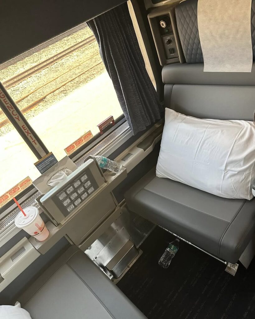 Coach on the Auto Train