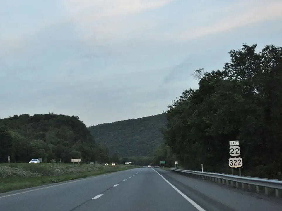 US 22/322 in Central Pennsylvania
