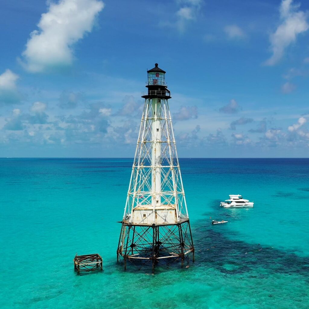 Alligator Reef Lighthouse Snorkel in Clear Blue Water