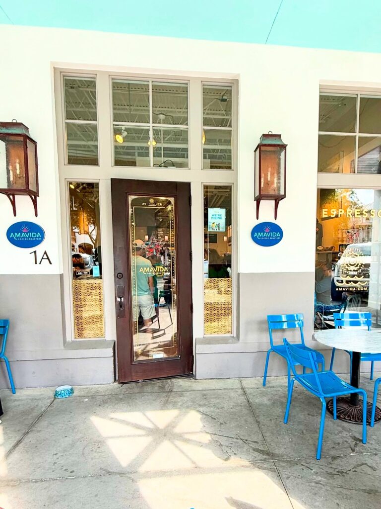 Amavida Coffee & Tea Espresso, Lattes, and a Cozy Seaside Coffee Stop
