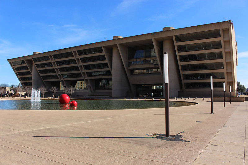 Dallas City Hall Bold Architecture by I.M. Pei