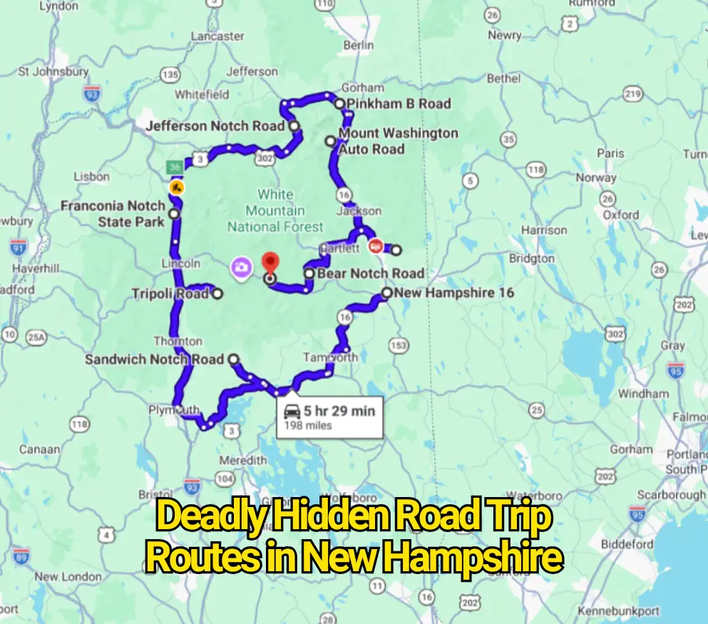 Deadly Hidden Road Trip Routes in New Hampshire