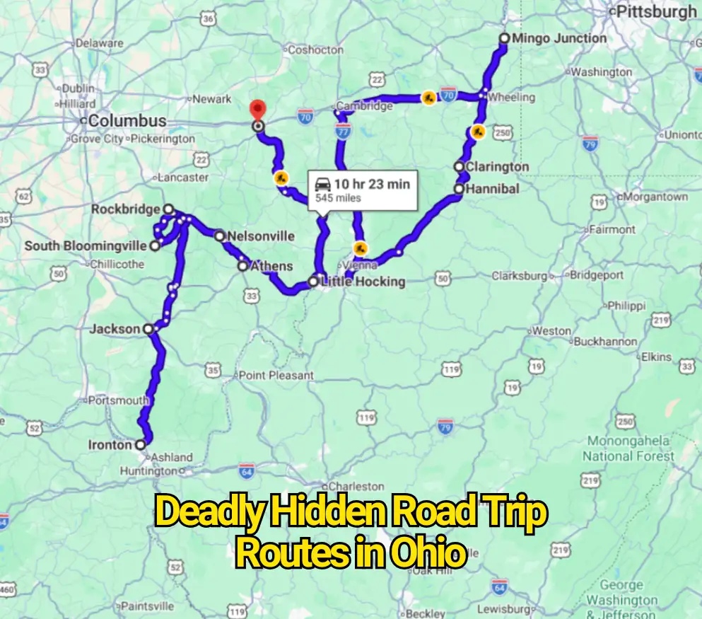Deadly Hidden Road Trip Routes in Ohio