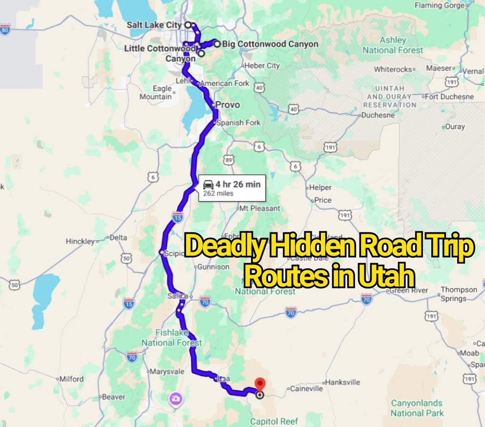 Deadly Hidden Road Trip Routes in Utah