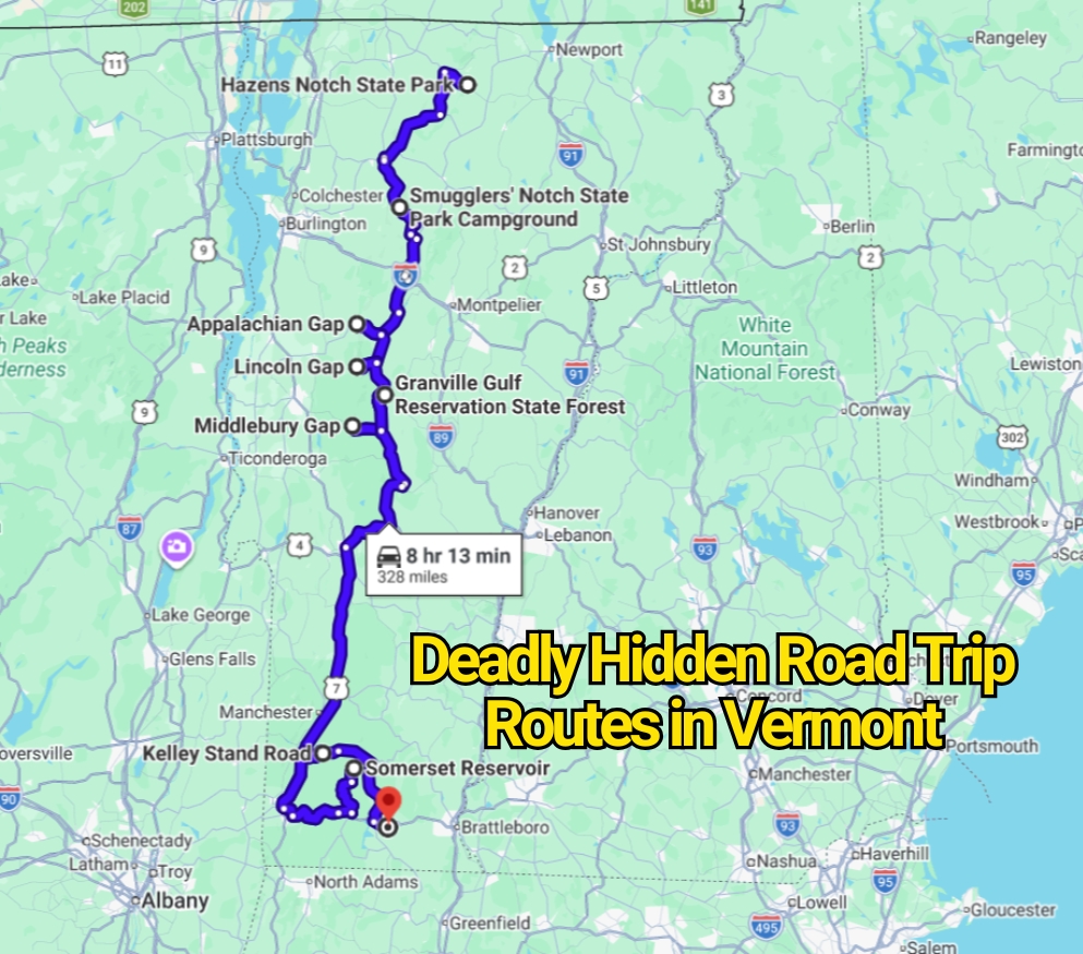 Deadly Hidden Road Trip Routes in Vermont