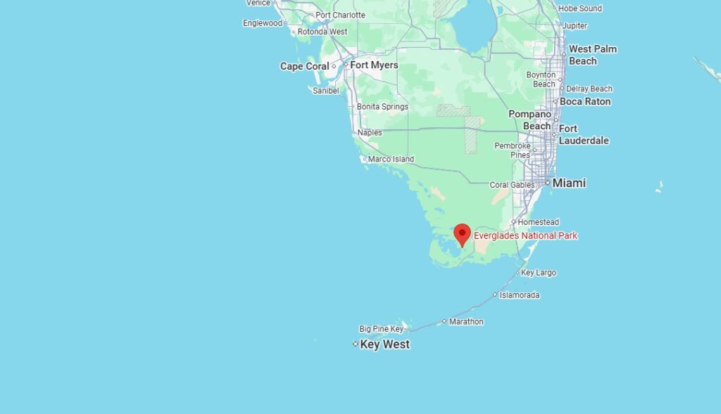 Florida National Parks Road Trip Map