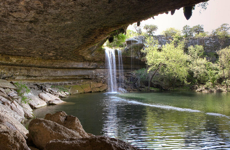 Hamilton Pool Preserve Hike to a Limestone Grotto