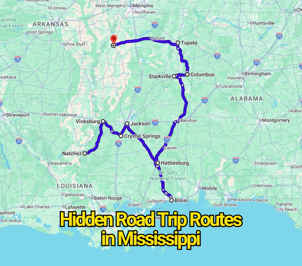 Hidden Road Trip Routes in Mississippi