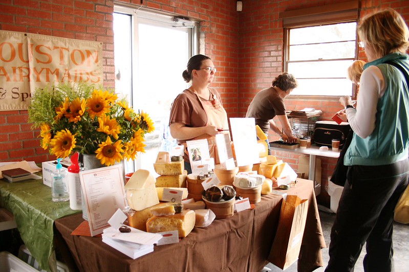 Houston Dairymaids Sample Artisan Cheese in the Heights