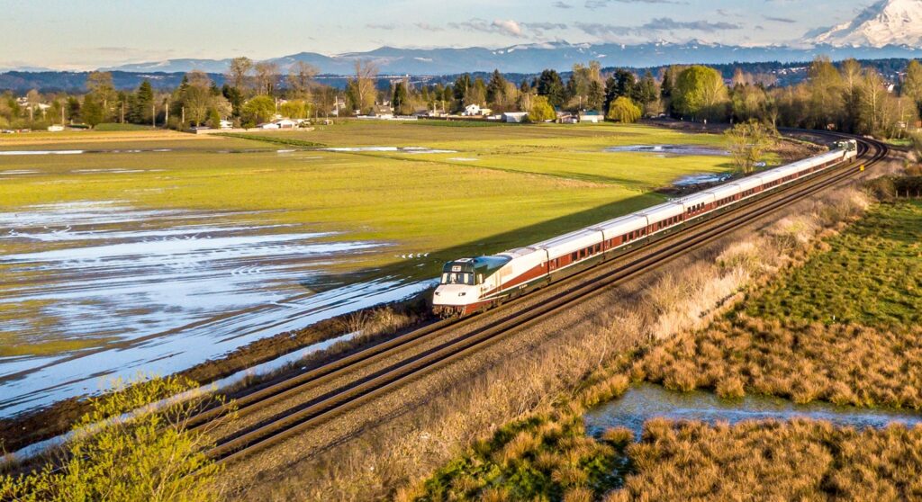 Washington to Oregon Train Trip