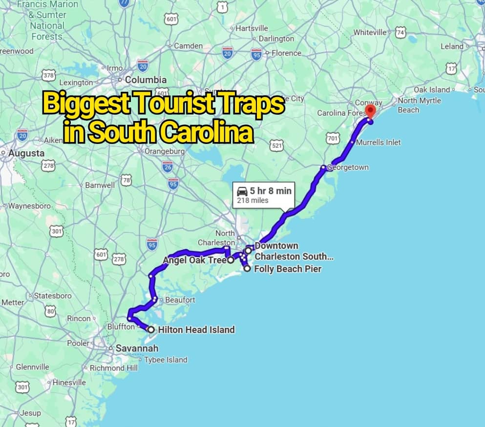 South Carolina’s Biggest Tourist Traps That Don’t Always Live Up to the Buzz