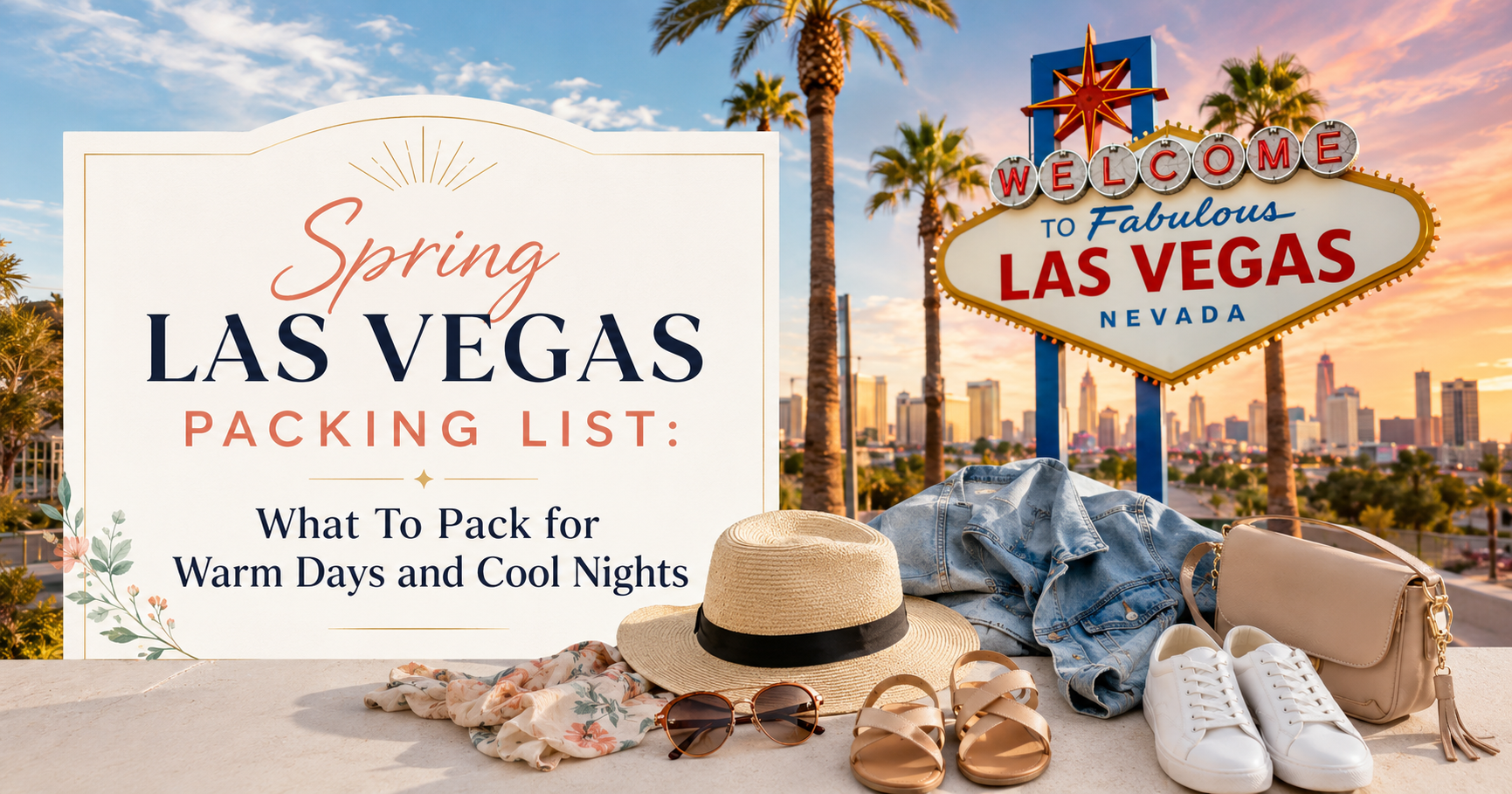 Spring Las Vegas Packing List What To Pack for Warm Days and Cool Nights