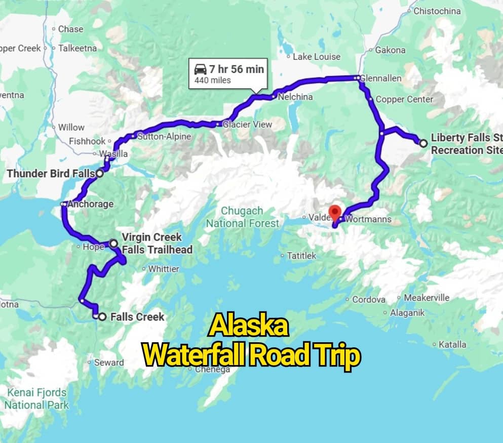 The Alaska Waterfall Road Trip Map That’ll Change the Way You See the State