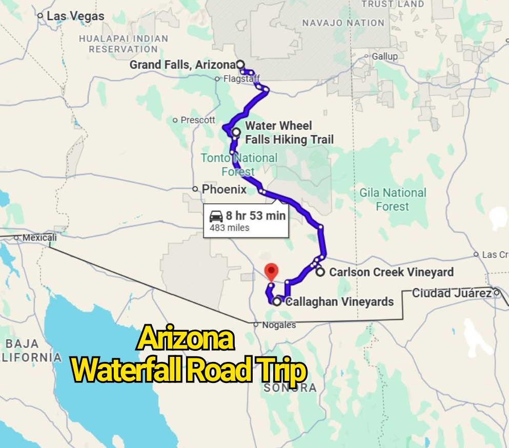 The Arizona Waterfall Road Trip Map That’ll Change the Way You See the State