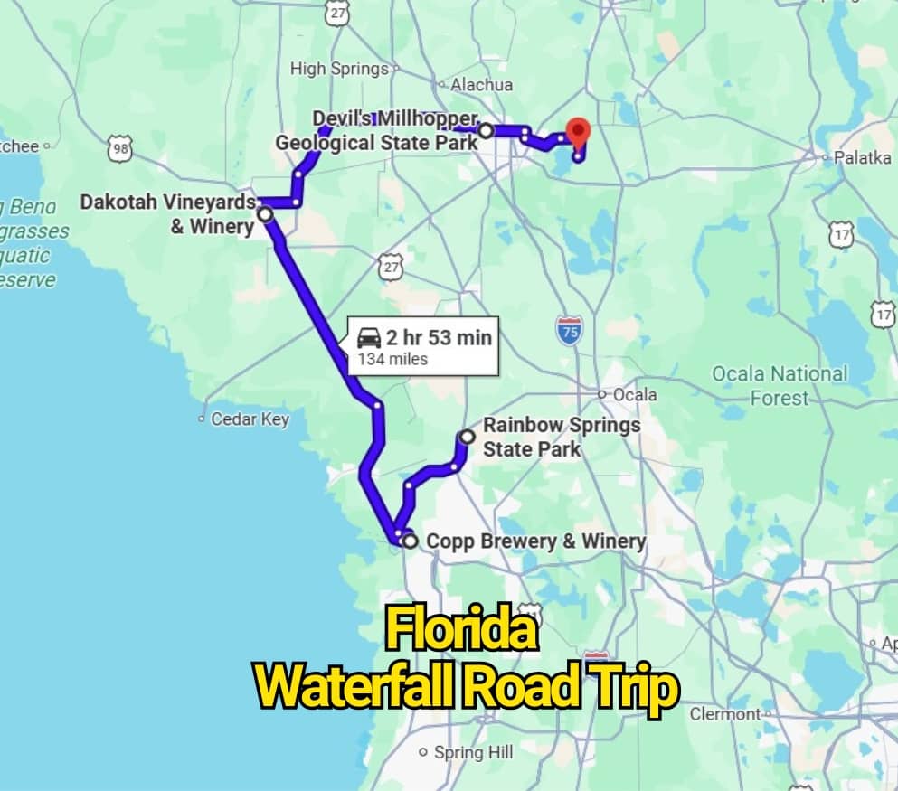 The Florida Waterfall Road Trip Map That’ll Change the Way You See the State