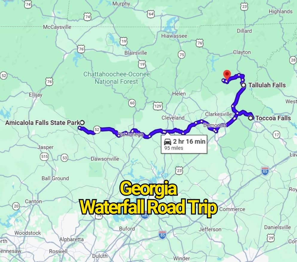 The Georgia Waterfall Road Trip Map That’ll Change the Way You See the State