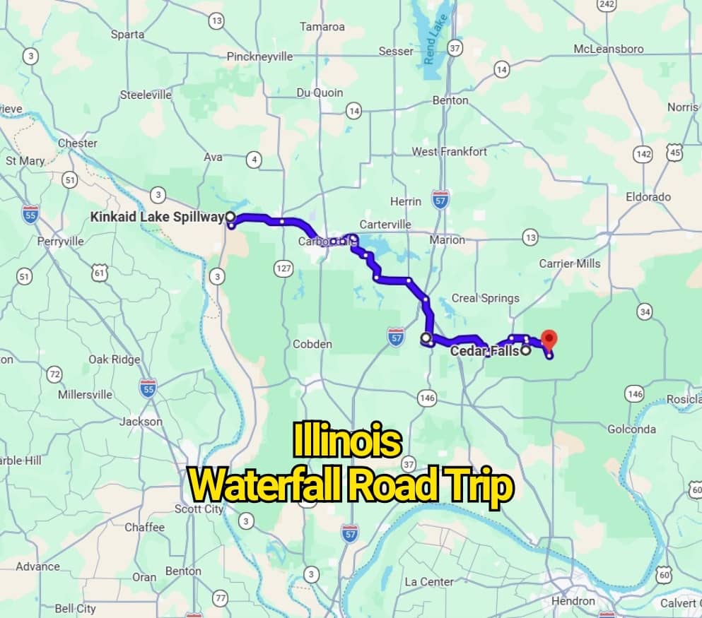 The Illinois Waterfall Road Trip Map That’ll Change the Way You See the State