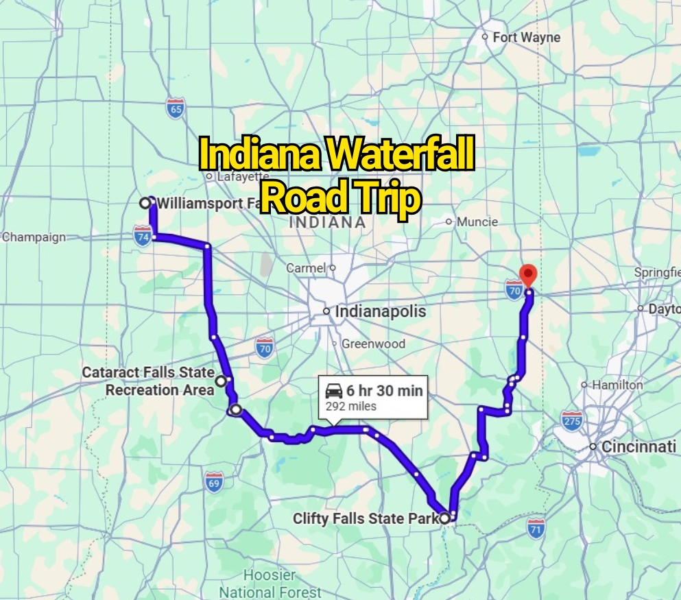 The Indiana Waterfall Road Trip Map That’ll Change the Way You See the State