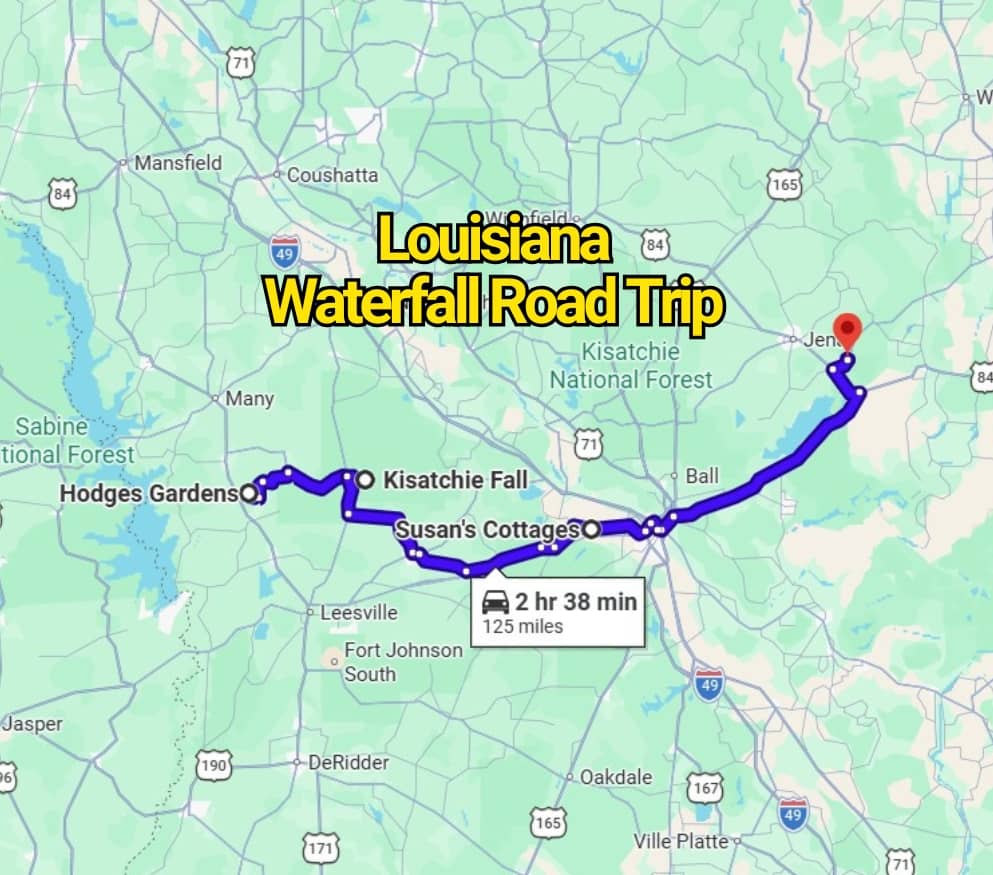 The Louisiana Waterfall Road Trip Map That’ll Change the Way You See the State
