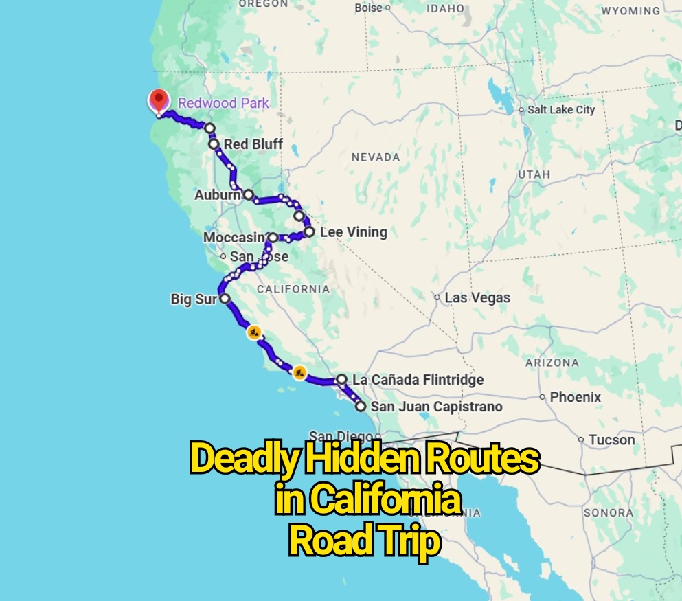 The Most Deadly Hidden Road Trip Routes in California That Locals Warn About