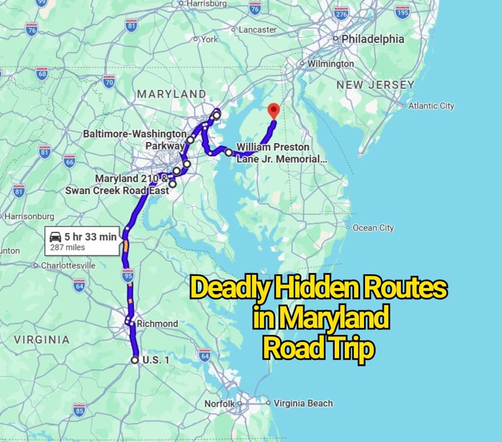 The Most Deadly Hidden Road Trip Routes in Maryland That Locals Warn About