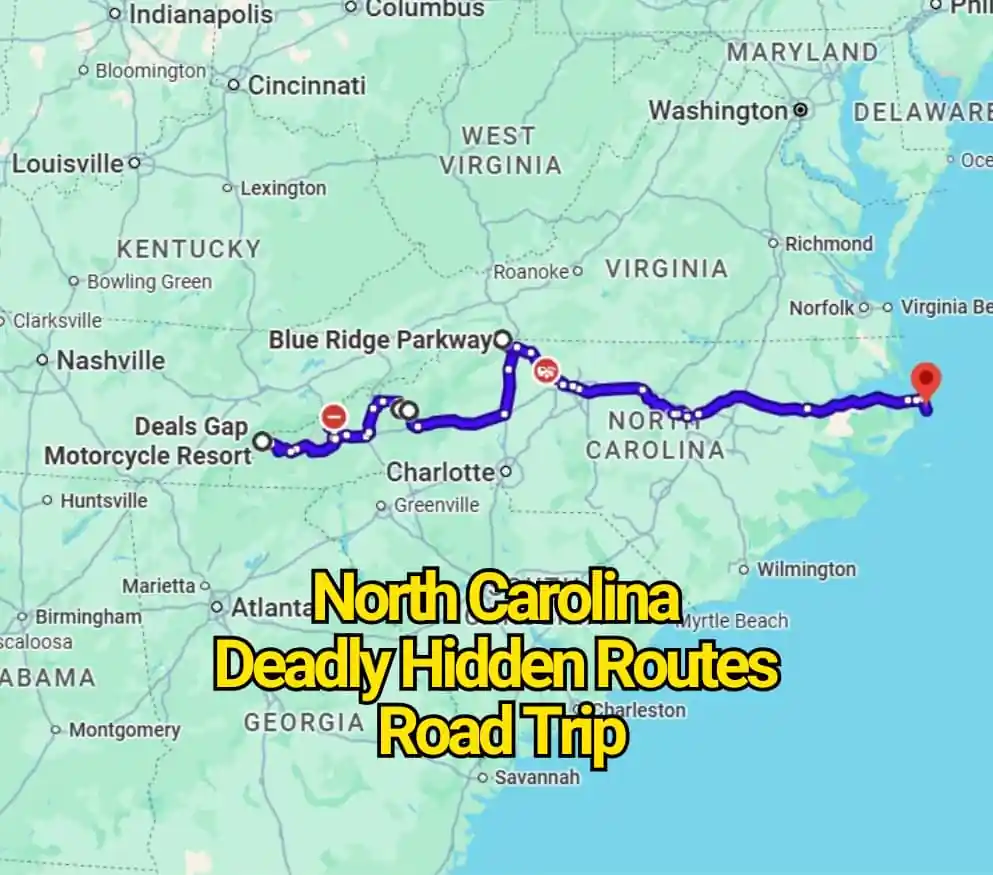 The Most Deadly Hidden Road Trip Routes in North Carolina That Locals Warn About