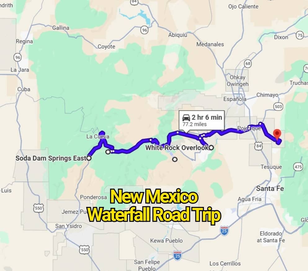 The New Mexico Waterfall Road Trip Map That’ll Change the Way You See the State
