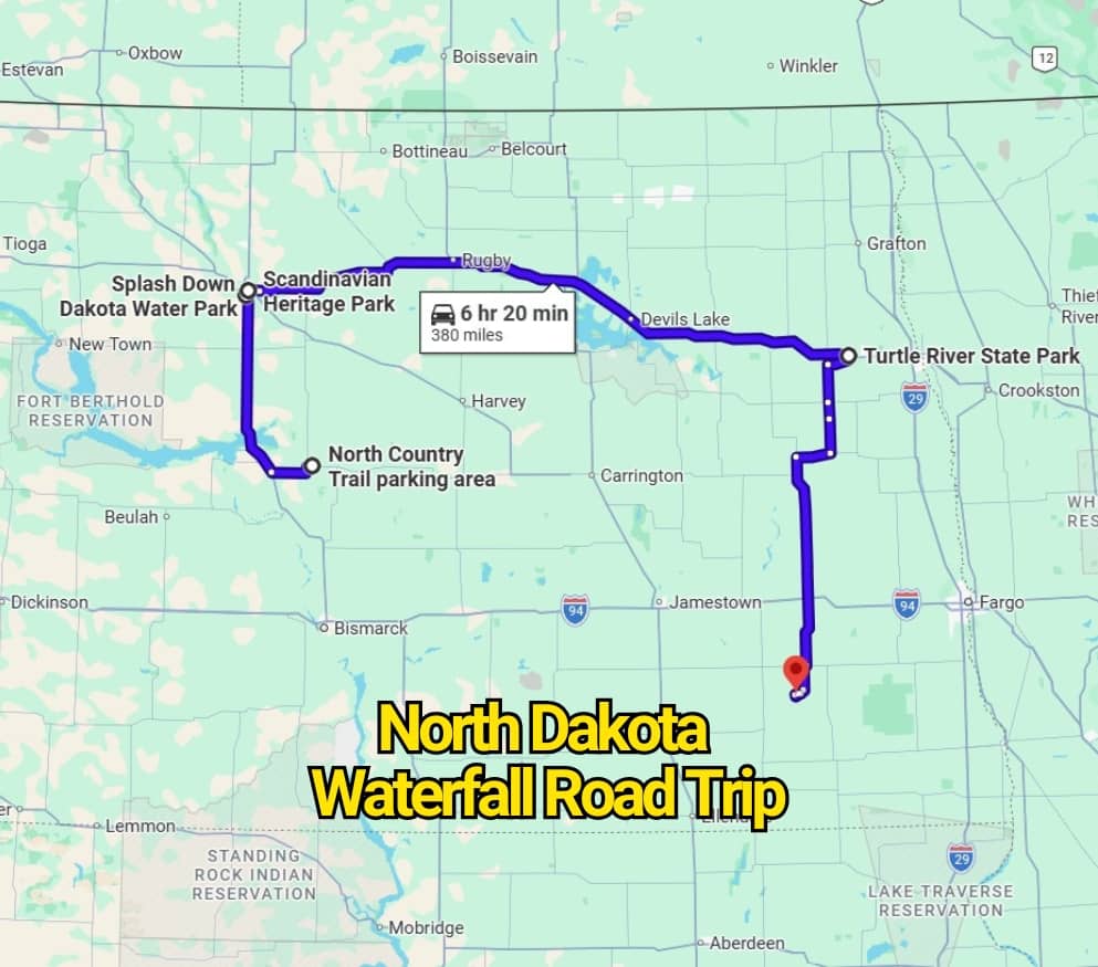 The North Dakota Waterfall Road Trip Map That’ll Change the Way You See the State