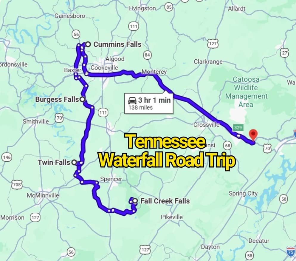 The Tennessee Waterfall Road Trip Map That’ll Change the Way You See the State