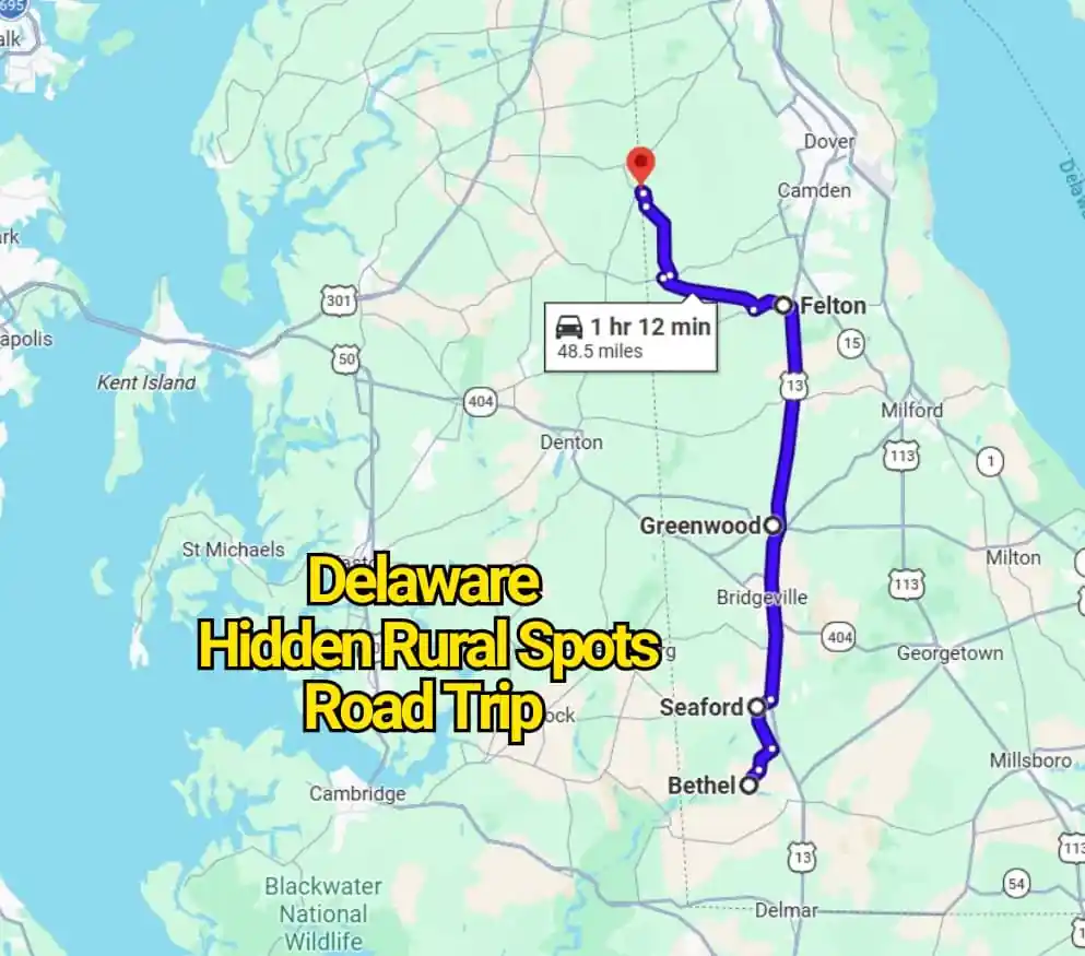 This Delaware Road Trip Map Reveals Hidden Rural Spots You’ve Never Heard Of