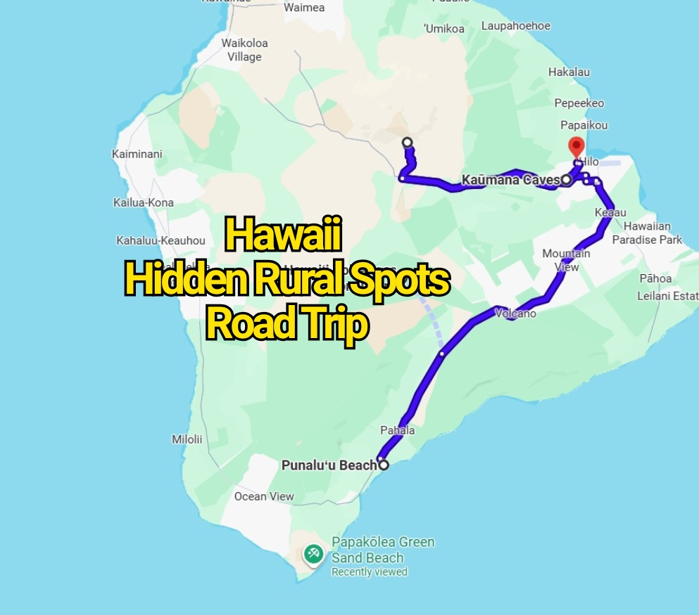 This Hawaii Road Trip Map Reveals Hidden Rural Spots You’ve Never Heard Of