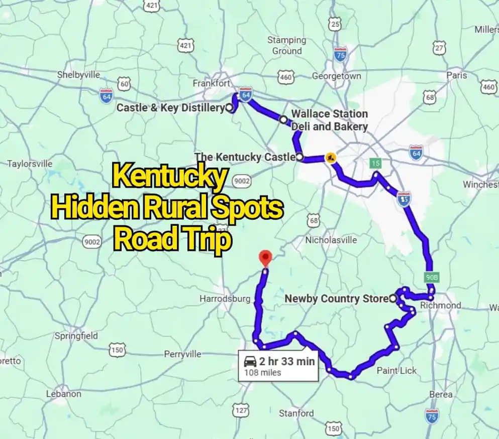 This Kentucky Road Trip Map Reveals Hidden Rural Spots You’ve Never Heard Of