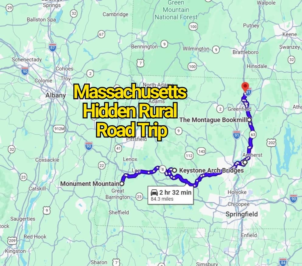 This Massachusetts Road Trip Map Reveals Hidden Rural Spots You’ve Never Heard Of