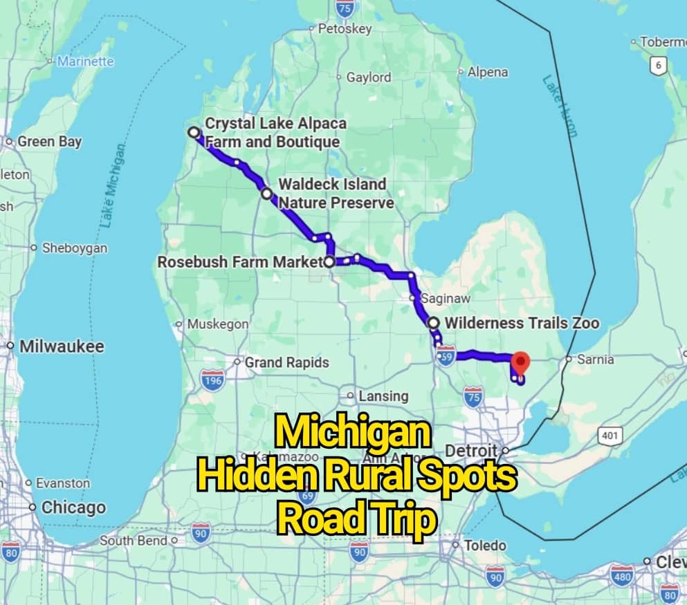 This Michigan Road Trip Map Reveals Hidden Rural Spots You’ve Never Heard Of