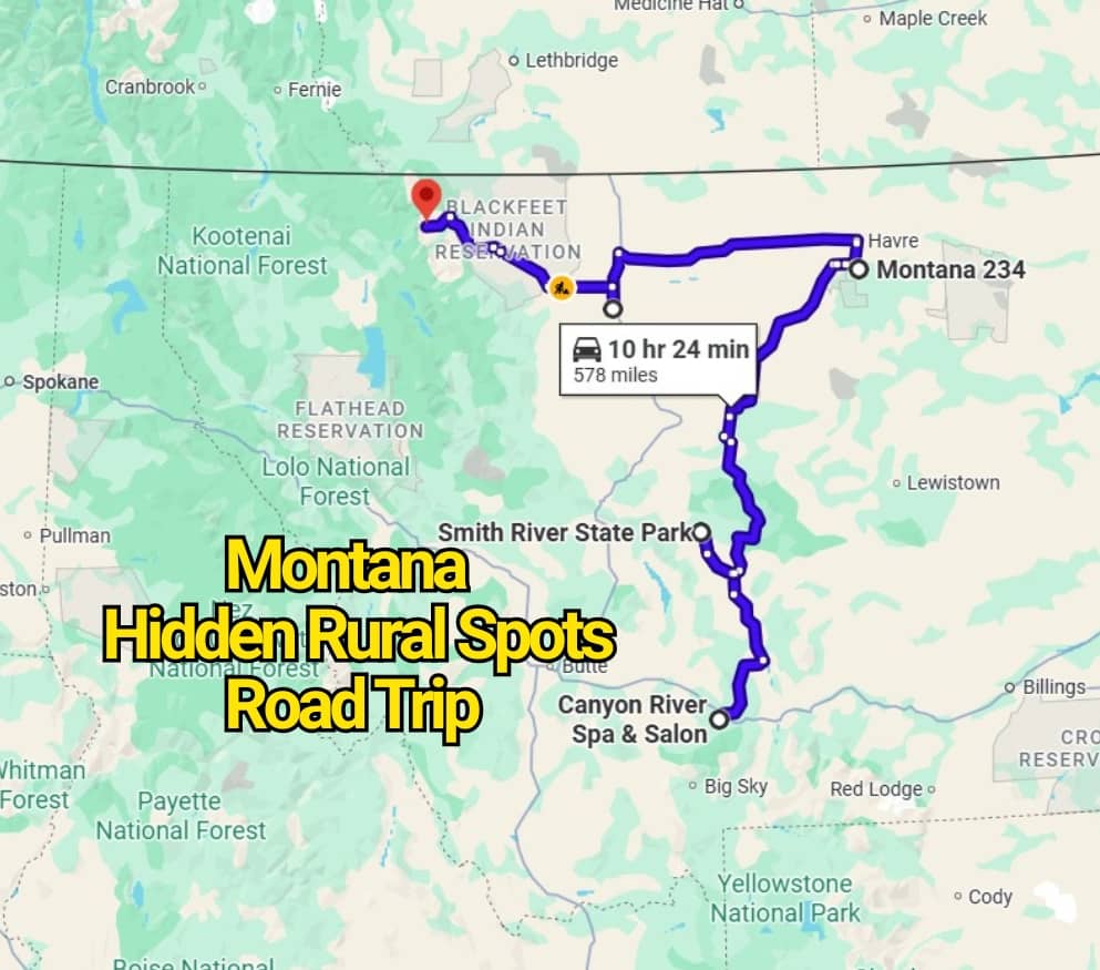 This Montana Road Trip Map Reveals Hidden Rural Spots You’ve Never Heard Of