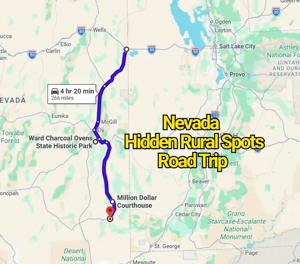This Nevada Road Trip Map Reveals Hidden Rural Spots You’ve Never Heard Of