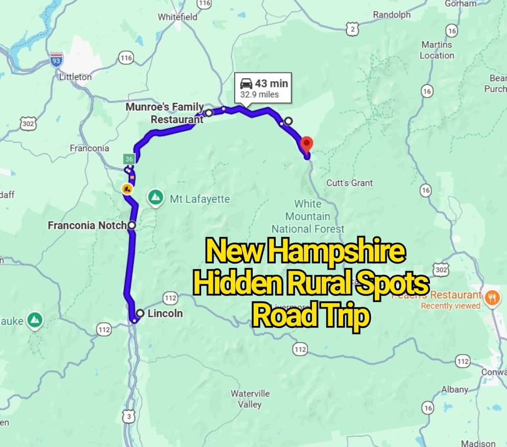 This New Hampshire Road Trip Map Reveals Hidden Rural Spots You’ve Never Heard Of