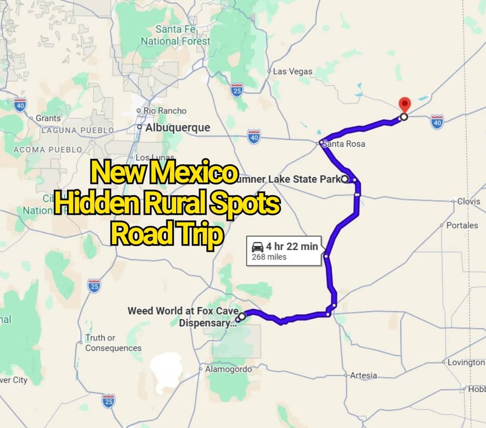 This New Mexico Road Trip Map Reveals Hidden Rural Spots You’ve Never Heard Of
