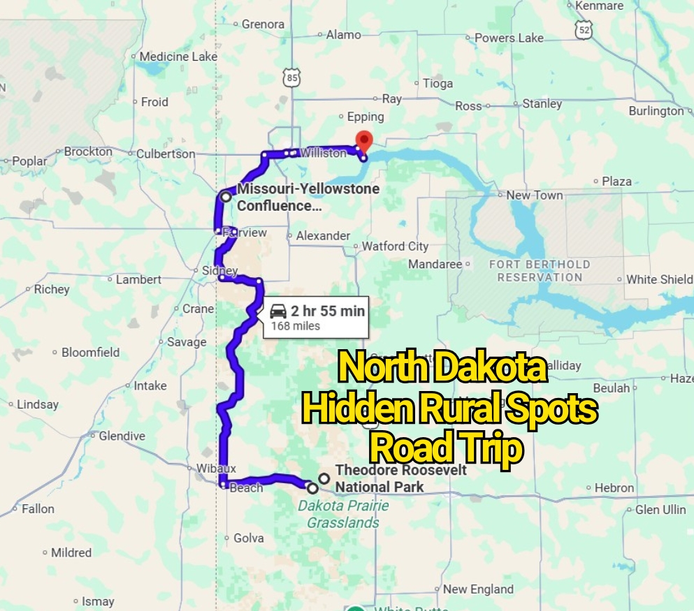 This North Dakota Road Trip Map Reveals Hidden Rural Spots You’ve Never Heard Of