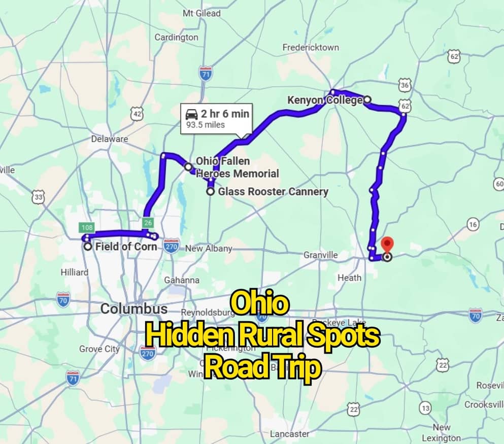 This Ohio Road Trip Map Reveals Hidden Rural Spots You’ve Never Heard Of
