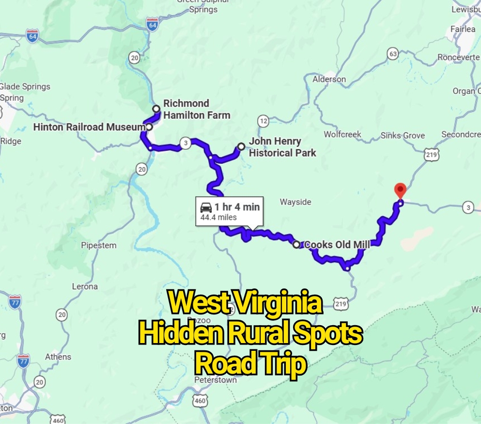 This West Virginia Road Trip Map Reveals Hidden Rural Spots You’ve Never Heard Of