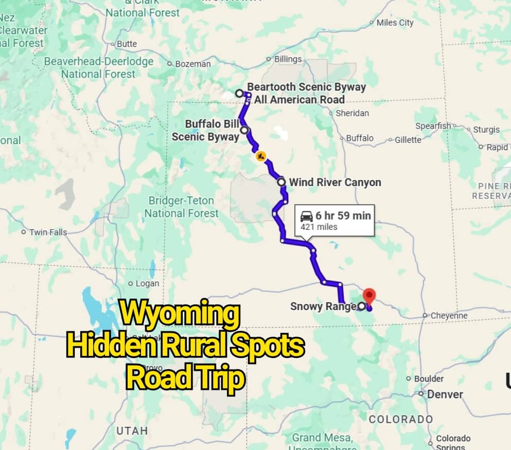 This Wyoming Road Trip Map Reveals Hidden Rural Spots You’ve Never Heard Of
