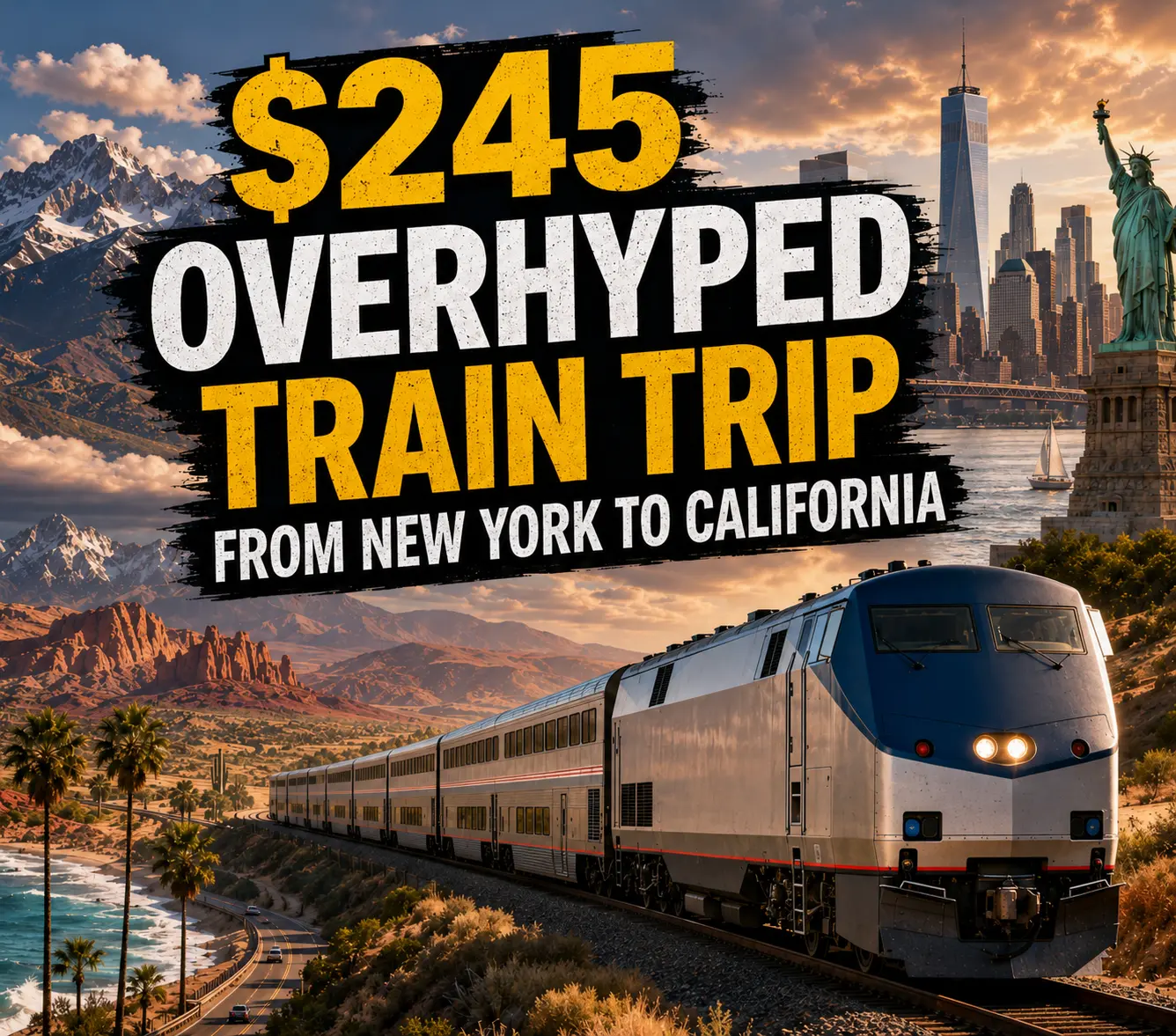 Train Trip From New York to California