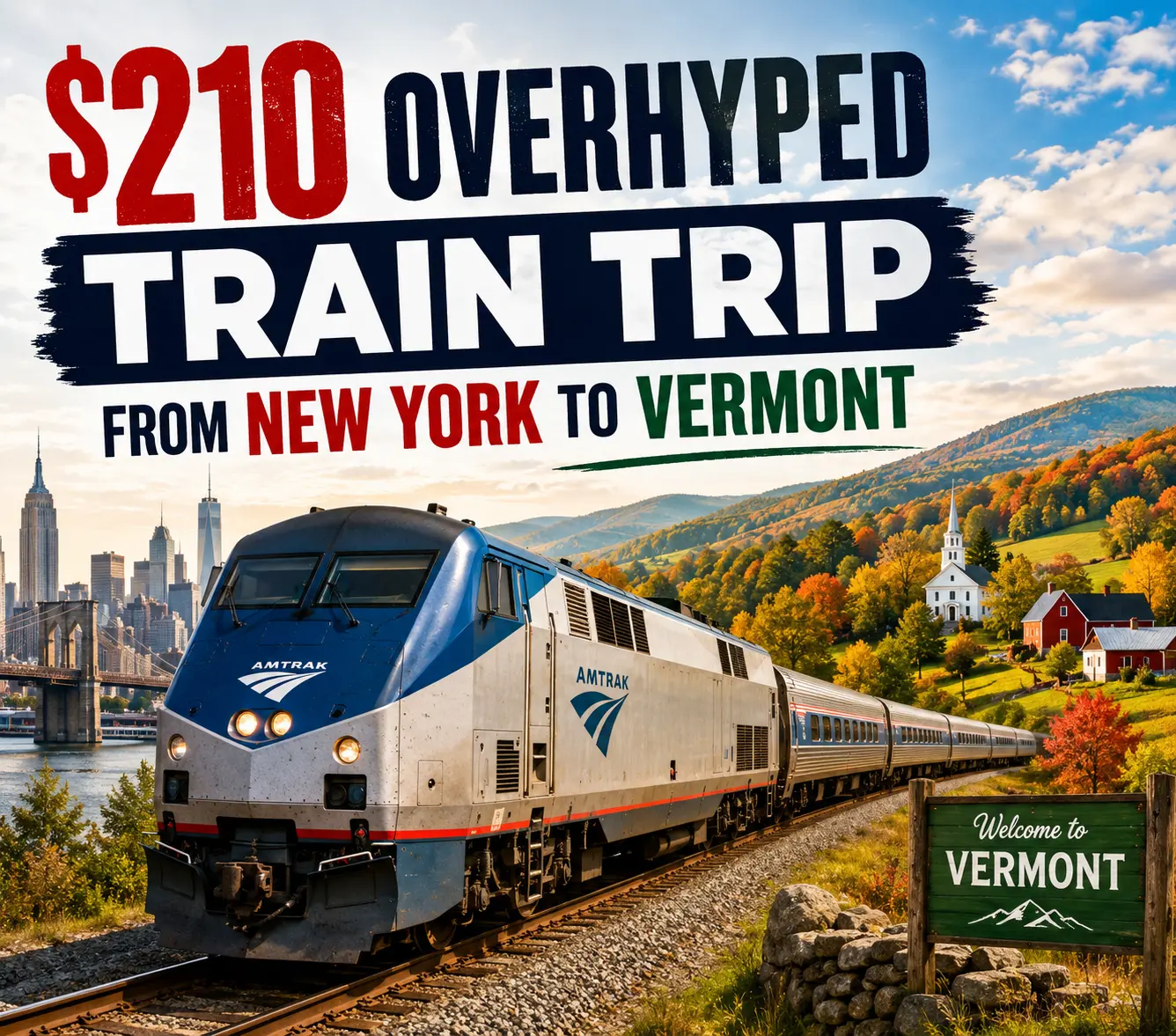 Train Trip From New York to Vermont