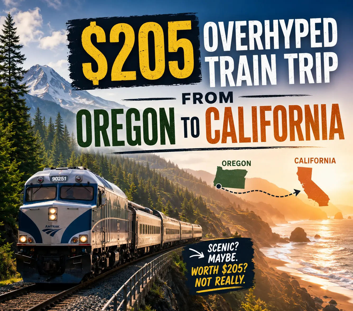 Train Trip From Oregon to California