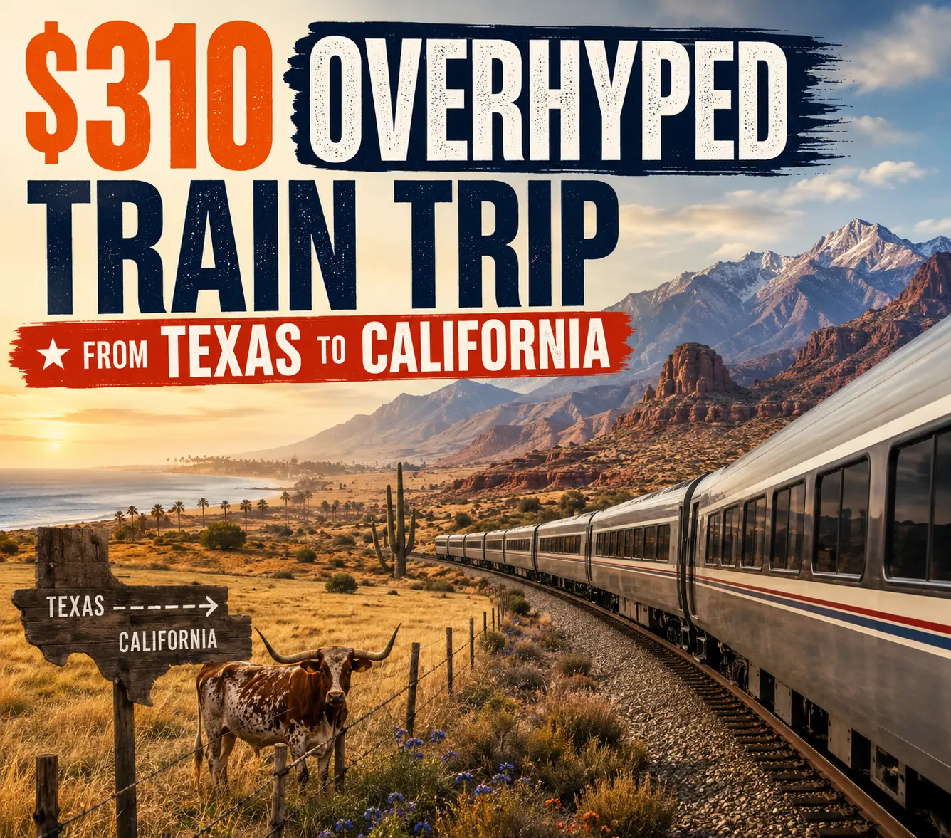 Train Trip From Texas to California